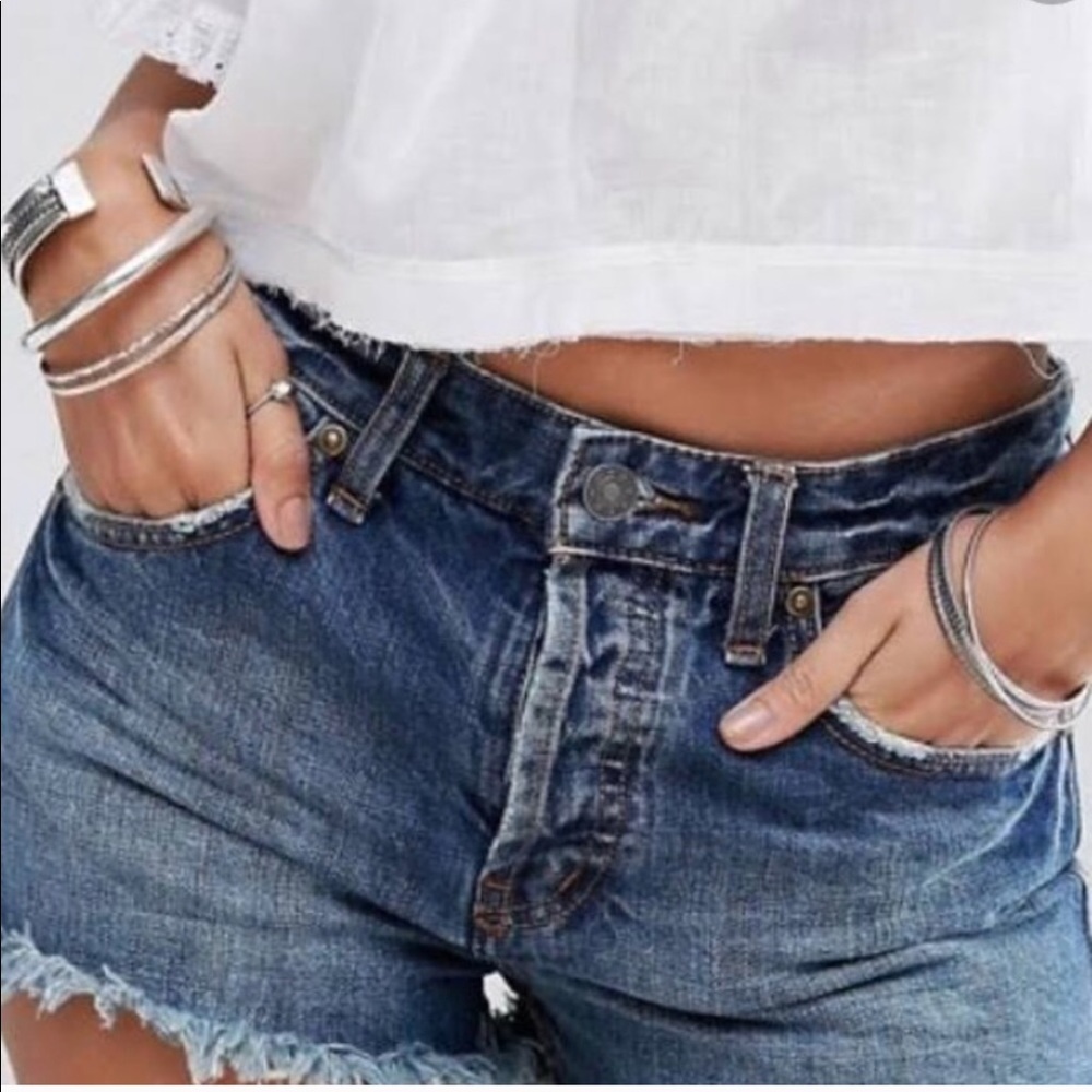 Free People Denim Cut-Off Shorts
